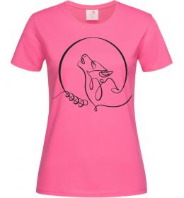 Жіноча футболка Wolf curves