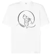 Футболка Оверсайз Wolf curves Белый Футболка Оверсайз Wolf curves Белый фото