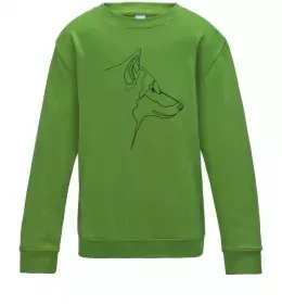 Детский Свитшот Вовк стрибок Черный фото