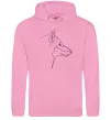 Мужская толстовка (худи) Wolf line drawing Розовый Мужская толстовка (худи) Wolf line drawing Розовый фото