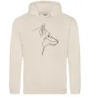 Женская толстовка (худи) Wolf line drawing Таш фото