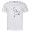 Мужская футболка Wolf line drawing Белый Мужская футболка Wolf line drawing Белый фото