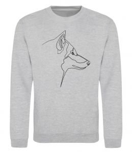 Свитшот Wolf line drawing