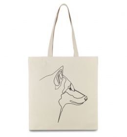 Еко-сумка Wolf line drawing