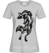 Женская футболка Wolf standing Серый фото