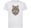 Детская футболка Multicolor wolf Белый фото