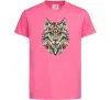 Детская футболка Multicolor wolf Ярко-розовый фото