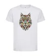 Детская футболка Multicolor wolf Белый фото