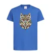 Детская футболка Multicolor wolf Ярко-синий фото