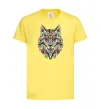 Детская футболка Multicolor wolf Лимонный фото