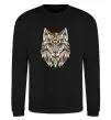 Світшот Multicolor wolf Чорний фото