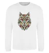 Світшот Multicolor wolf Білий фото