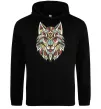 Мужская толстовка (худи) Multicolor wolf Черный фото