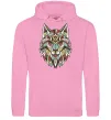 Женская толстовка (худи) Multicolor wolf Розовый фото