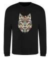 Свитшот Multicolor wolf Черный фото