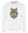 Свитшот Multicolor wolf Белый фото