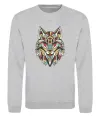 Свитшот Multicolor wolf Серый меланж фото