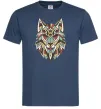 Чоловіча футболка Multicolor wolf Темно-синій фото
