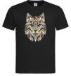 Чоловіча футболка Multicolor wolf Чорний фото