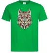 Чоловіча футболка Multicolor wolf Зелений фото