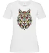 Женская футболка Multicolor wolf Белый фото