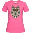 Женская футболка Multicolor wolf Ярко-розовый фото