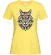 Женская футболка Multicolor wolf Лимонный фото