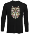 Лонгслив Multicolor wolf Черный фото