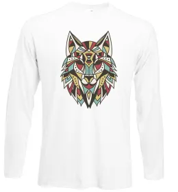 Лонгслив Multicolor wolf Белый фото