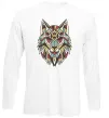 Лонгслив Multicolor wolf Белый фото