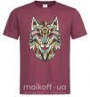 Чоловіча футболка Multicolor wolf Бордовий фото