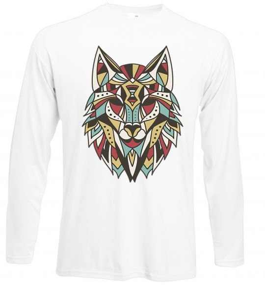 Реглан Multicolor wolf Білий фото