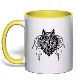 Чашка с цветной ручкой