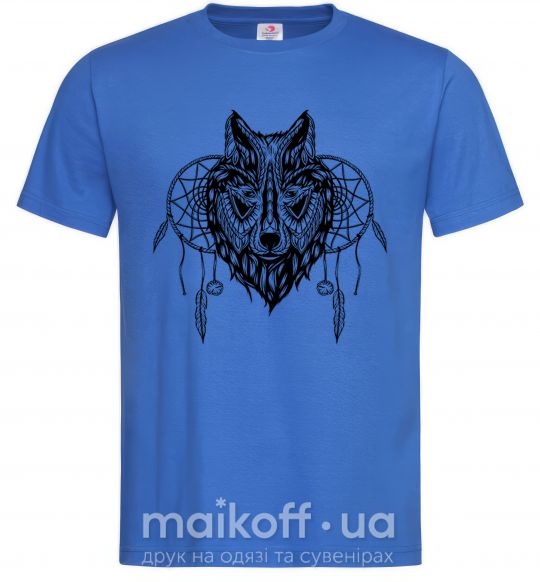 Чоловіча футболка Индианский волк Яскраво-синій фото