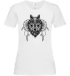 Женская футболка Індіанський вовк Белый Женская футболка Індіанський вовк Белый фото