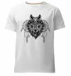 Мужская премиум футболка Індіанський вовк Белый фото