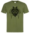 Мужская футболка Індіанський вовк Оливковый Мужская футболка Індіанський вовк Оливковый фото