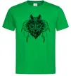 Мужская футболка Індіанський вовк Зеленый Мужская футболка Індіанський вовк Зеленый фото