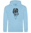 Мужская толстовка (худи) Вовк йде Голубой Мужская толстовка (худи) Вовк йде Голубой фото
