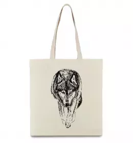 Эко-сумка Вовк мозаїка Черный фото