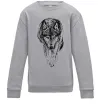 Детский Свитшот Вовк йде Серый меланж фото