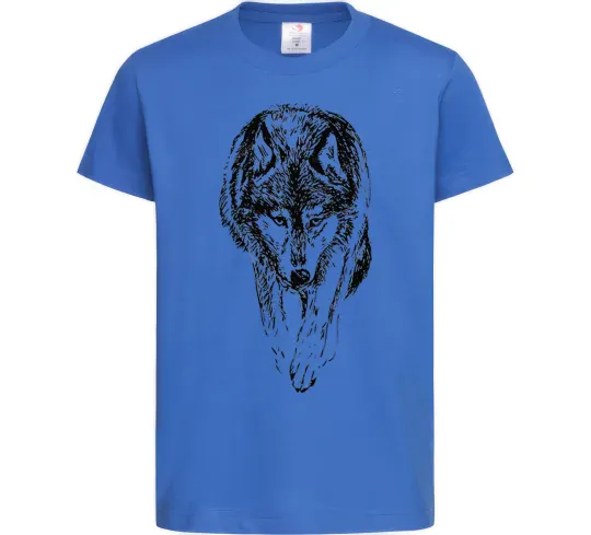 Детская футболка Вовк йде Ярко-синий фото