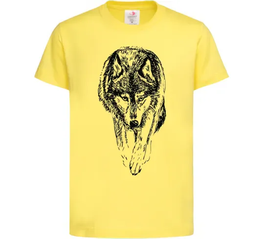 Детская футболка Вовк йде Лимонный фото