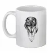 Чашка керамическая Вовк йде Белый фото