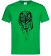 Мужская футболка Вовк йде Зеленый Мужская футболка Вовк йде Зеленый фото