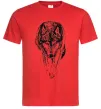 Мужская футболка Вовк йде Красный Мужская футболка Вовк йде Красный фото