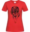 Женская футболка Вовк йде Красный Женская футболка Вовк йде Красный фото
