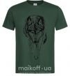 Чоловіча футболка Идущий волк Темно-зелений фото