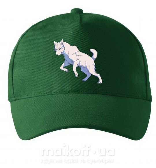 Кепка Розовый волк Темно-зеленый фото