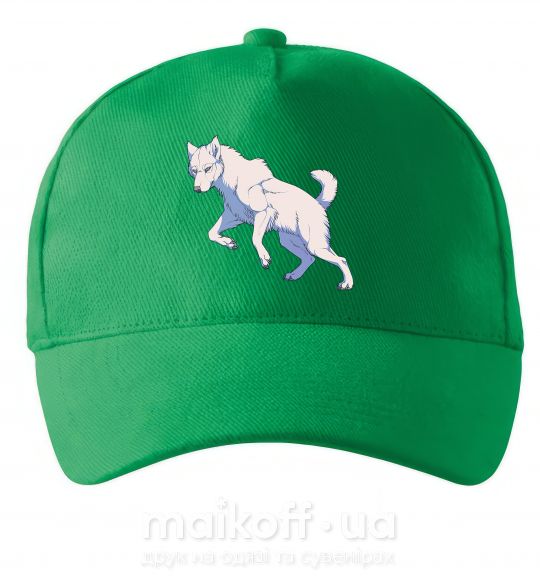Кепка Розовый волк Зеленый фото